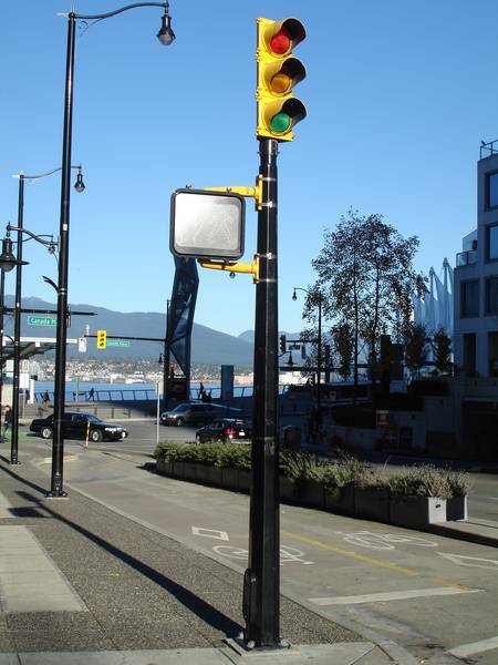 pedestrian light pole