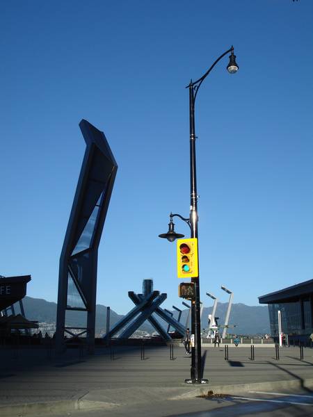pedestrian light pole